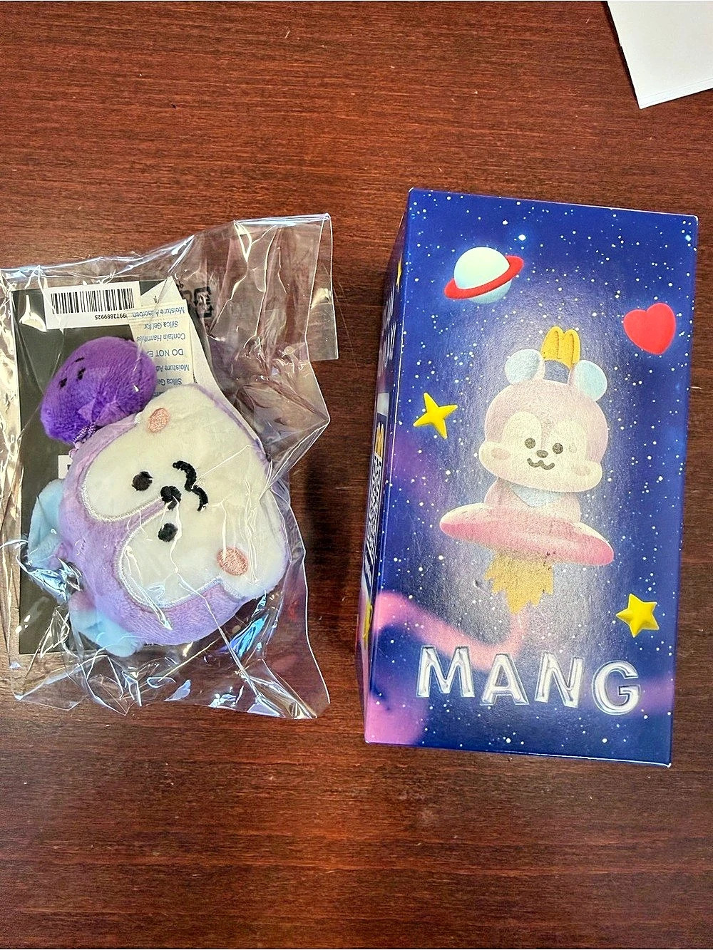 BT21 McDonaldβs toy and MANG line friends keychain plushie